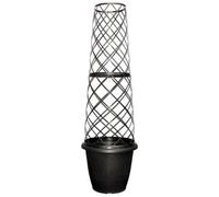 Siam Express Tower Pot Flower Cage Planter With Trellis Frame