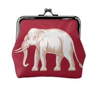 Siam Sovereignty Flag Coin Purse-Leather Kiss Lock Wallet Small Clutch