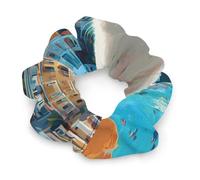 Siamese Cat Amalfi Coast Cute Women Ponytail Holders