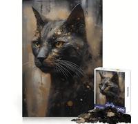 Siamese Cat Amiable for Adults 1000 Piece Jigsaw Puzzle Mind Puzzle Relaxing Fun Image Assembly Warm Surprise 38x26cm