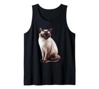 Siamese Cat Blue Eyes Feline Pet Lover Tank Top