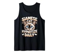 Siamese Cat Blue Eyes Hypnotize Daily Tank Top
