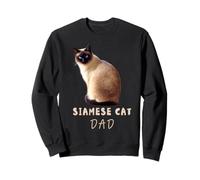 Siamese Cat Dad Funny Cute Siamese Lover Sweatshirt