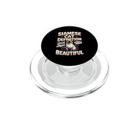 Siamese Cat Definition Loyal Loud Beautiful PopSockets PopGrip for MagSafe