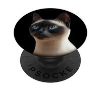 Siamese Cat Kitten Cat Lover Cat Mom Dad Cute Siamese Cats PopSockets Adhesive PopGrip