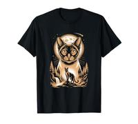 Siamese Cat Moonlight Spirit Cosmic Feline T-Shirt