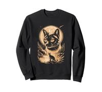 Siamese Cat Moonlit Cosmic Night Scene Sweatshirt
