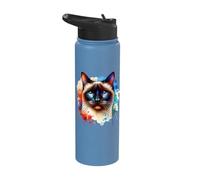 Siamese Cat Owner Siamese Cat Lover Siamese Stainless Steel Insulated Water Bottle