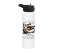 Siamese Cat Pajama for Cat Lover Siamese Cat Stainless Steel Insulated Water Bottle