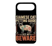 Siamese Cat Petting Guide Yes No Beware Case for iPhone Air