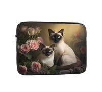 Siamese cat sitting Printing 17 inch Laptop Case Essential Accessory for Commuting and Office Use