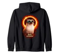 Siamese Cat Solar Eclipse Spain 8/12/2026 Zip Hoodie