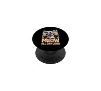 Siamese Cat Speaks Fluent Meow All Day Long PopSockets Adhesive PopGrip