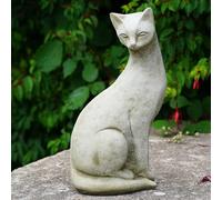 Siamese Cat Statue | Reconstituted Stone Animal Concrete Garden Ornament Decor