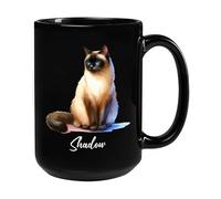 Siamese Cat Travel Mug Durable Coffee Mug Unique Tea Cup Fun Gifts Foe Sister Mom Valentine's Day 330Ml