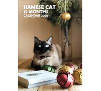 Siamese Cats 2026 Calendar, A3, Wirobound, Full Colour, Free Pack of Calendar Stickers