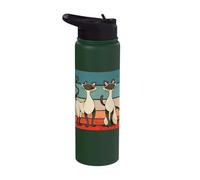 Siamese Cats Feline Elegance cat Charm Feline Siamese Beauty Stainless Steel Insulated Water Bottle