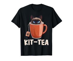 Siamese Cats KIT-TEA Siamese Cat Owners Siamese Tea Lover T-Shirt