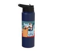 Siamese Cats Work in homeoffice from Home Keyboard Office Stainless Steel Insulated Water Bottle