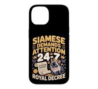 Siamese Demands Attention 24/7 Royal Decree Case for iPhone 14