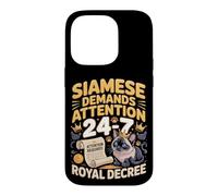 Siamese Demands Attention 24/7 Royal Decree Case for iPhone 14 Pro