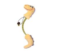 Siamese Dinosaur Toys Cartoon Plush Dinosaur Interactive Supply Toy Bell Pet Accessories