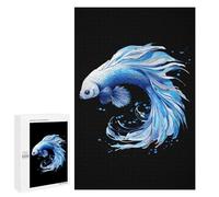 Siamese Fighting Betta Fish Jigsaw Puzzles for Adults 1000 PCS Wooden Puzzles Unique Puzzle Gifts
