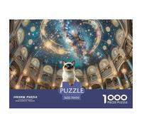 Siamese Kitten Cat 1000 Pieces Jigsaw Puzzles Age 12+ for Adults Pet Animal Whimsical Challenge Perfect for Relaxation Fully Interlocking 70x50cm/1000pcs