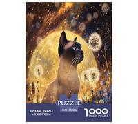 Siamese Kitten Jigsaw Puzzles for Adult The Impossible Challenge 1000 Pieces Difficult Hard Jigsaw Puzzles for Man And Woman with Letters on Back 38x26cm/1000pcs