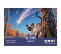 Siamese Kitten Jigsaw Puzzles for Adults 1000 Piece Challenging Familia Cute Pet Cat Beautiful Decoration Relaxing Brain Teaser 70x50cm/1000pcs