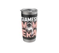 Siamese Mom Era Cute Siamese Cat Lover Stainless Steel Insulated Tumbler