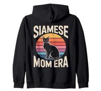 Siamese Mom Era Retro Zip Hoodie