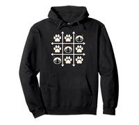 Siamese Paws Grid Game Meezer Cat Pullover Hoodie