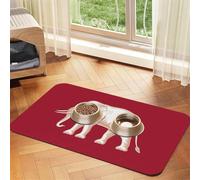 Siamese Sovereignty Flag Pet Feeding Mat-Waterproof & Non-Slip Dog and Cat Food Mat-No Stains Quick Dry Dog Water Dispenser Mat