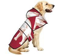 Siamese Sovereignty Flag Waterproof Dog Raincoat And Rain Jacket For Small Medium Large Dogs With Reflective Stripes And Adjustable Belly Strap