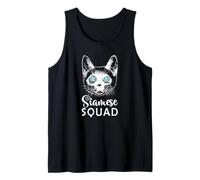 Siamese Squad Cat Tank Top