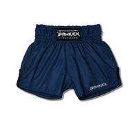 SIAMKICK Elite Muay Thai Shorts for Men Women Boxing Kickboxing High Grade MMA Fight Clothing Training Workout Trunks, Core Midnight, S