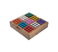 SiamMandalay Deluxe Wood Sudoku Puzzle Board (Travel Set): Handmade & Organic Traditional Wooden Logic Puzzle for Adults, with SM Gift Box
