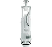 SIAMP Optima 49 Toilet Cistern Flush Syphon Replacement, Dual Flush Valve, White