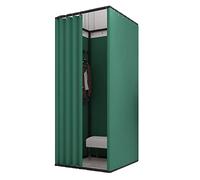 SIAMZYWV Changing Room Movable Square Changing Room with Shading Curtain and Hook Up Privacy Screen Clothing Store Fitting Room for Office Mall Fitting Room