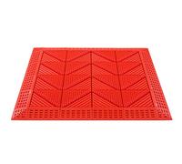 SIAMZYWV Non-Slip Entrance Door Mat, Heavy Duty Doormat for Outdoor Patio Back Porch Garage Entry, Waterproof Foor Easy Clean,Red,60×120CM