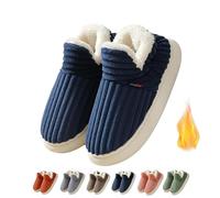 SIAMZYWV Pluffi the Cozy & Stylish Slipper, Pluffi Comfy Slippers, Pluffi Slippers Men and Women, Winter Fuzzy Warm Thick-Soled Plush House Cloud Slides(Blue,9/10)
