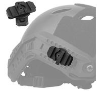 SIANKO FAST Tactical Helmet Rail Adapter Kit,Rotatable Picatinny Adapter ARC Mount Side Rail Helmet Accessories（a pair） (Black)