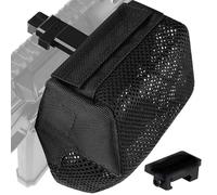SIANKO Picatinny rail Tactical Brass Catcher,Rifle Cartridge Bullet Shell Collection Mesh Pouch,outdoor hunting Shooting Accessories (Black)