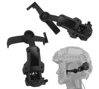 SIANKO Tactical Headset Adapter for Comtac 2/3,for Ops-Core Arc & M-Lok Helmet Side Rail,360° Rotation Adjustable Headphones Earmuffs Mount Bracket (Black)