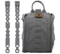 SIANKO Tactical MOLLE IFAK First Aid Kits Medical Pouch EDC Tool Bag,Utility Quick Release EMT Survival Emergency Pouch,Outdoor Sport Hunting Accessory (Grey)