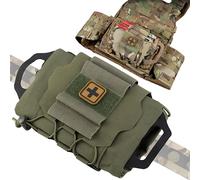 SIANKO Tactical Molle Medical Emergency First Aid Kits IFAK Pouch,Outdoor Sport Hunting Airsoft Gear,Molle panel General Accessory EMT Bag (Green)