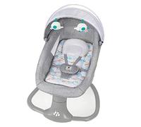 Sianldcone Electric Bluetooth Smart Next to Me Crib, Multi-Functional Baby Bedside Crib, Height Adjustable Baby Bassinet Bedside Cribs (Grey)