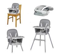 Sianldcone High Chair with Three Modes, High Chairs for Babies and Toddlers, Baby Highchair with Non-Slip Pedal, Adjustable and Easy to Fold Highchairs (8123 Grey)