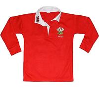 Sians Fashions Wales Welsh Cymru Rugby Shirts - Red - 5-6 Years
